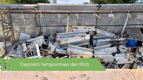 Immagine di un deposito controllato di materiali di recupero