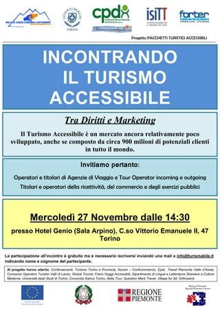Esempi di servizi turistici accessibili