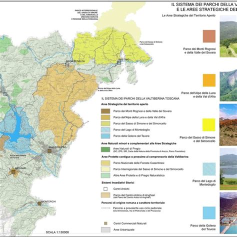 Mappa della Toscana con evidenziate le aree di interesse per l'estrazione dei marmi