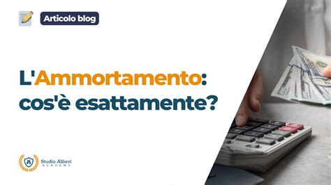 Concetto di ammortamento