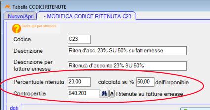 Esempio di fattura con ritenute IRPEF ed Enasarco
