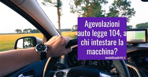 Infografica agevolazioni Legge 104 acquisto auto