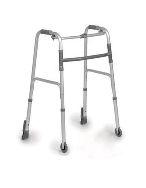 Vari tipi di ausili per la deambulazione: bastone, stampella, deambulatore, rollator