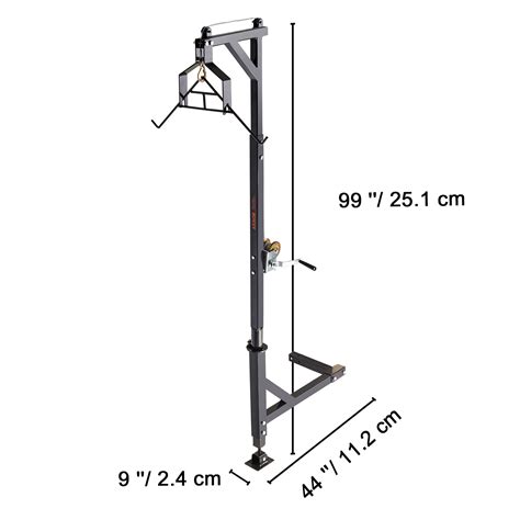 schema di un sollevatore a parete montato su una staffa