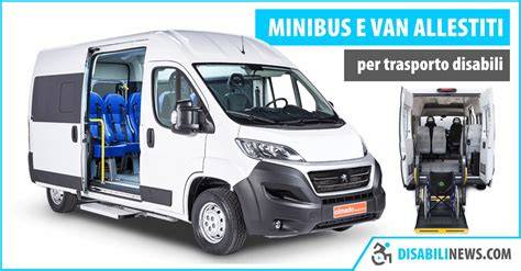 Illustrazione di un autobus attrezzato per il trasporto di persone con disabilità