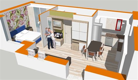 Illustrazione di un appartamento attrezzato per l'autonomia