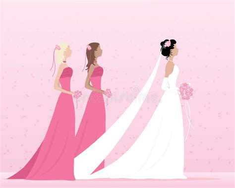 Illustrazione medievale di una sposa circondata da damigelle