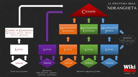 Organigramma della 'Ndrangheta (schema semplificato)