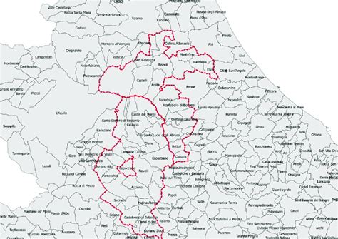 Mappa del Polesine con evidenziate le aree comunali