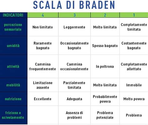 Diagramma che illustra le scale di valutazione geriatrica per i Nuclei Alzheimer