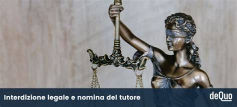 Un diagramma che mostra la gerarchia legale: Giudice, Tutore, Interdetto