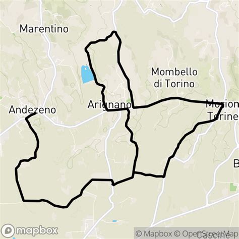 Mappa di Arignano con indicazione della Villa Adriana