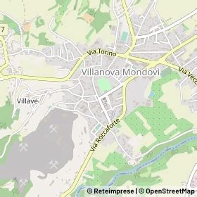mappa di Villanova Mondovì e dintorni