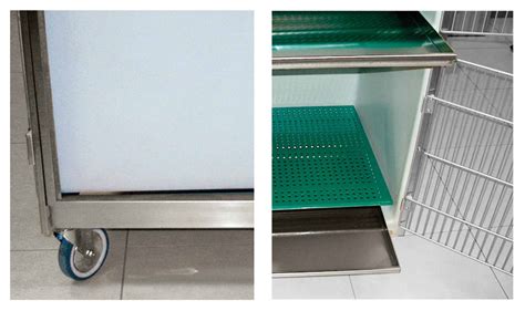 Gabbia di degenza veterinaria con tappetino riscaldante