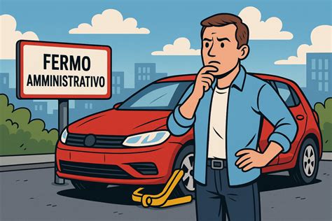 Veicolo con cartello di fermo amministrativo