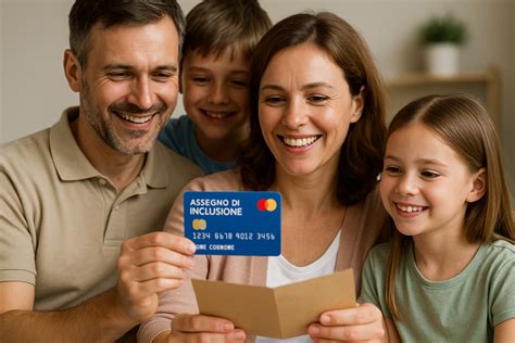 Famiglia che riceve supporto economico