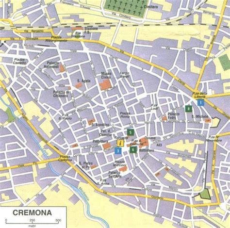 Mappa di Cremona con evidenziate le zone di servizio delle agenzie di assistenza domiciliare