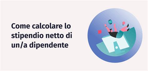 Infografica: Come si calcola lo stipendio netto