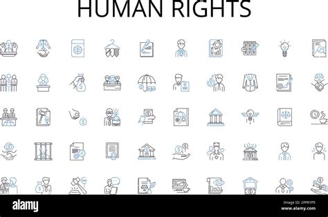 Icone che rappresentano i vari diritti umani