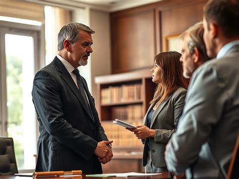 Avvocato che parla con una famiglia