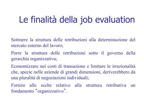Diagramma che illustra la struttura di una politica retributiva