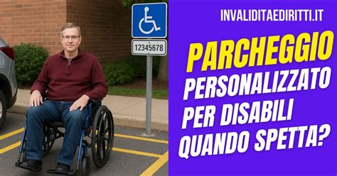 Segnaletica di un parcheggio disabili personalizzato