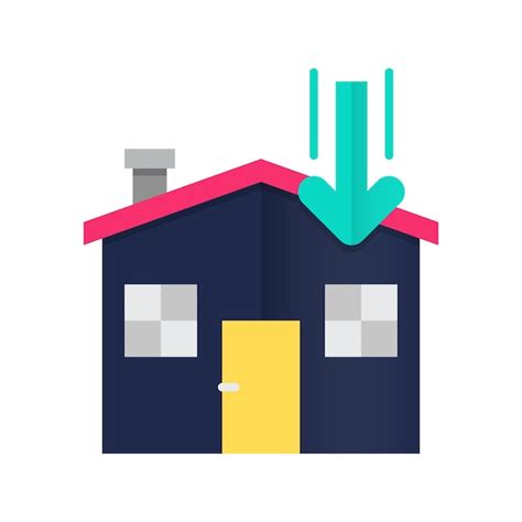 Icona di una casa con una freccia che indica un ufficio