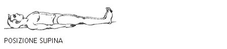 Paziente a letto in posizione supina