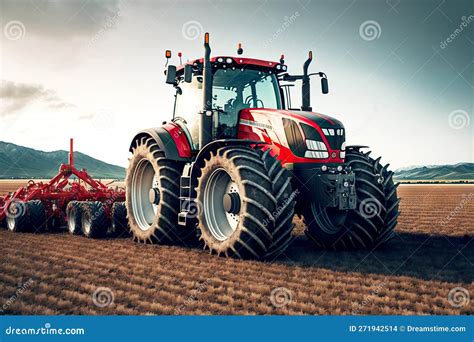 Campo agricolo con trattore