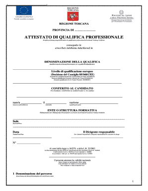 Attestato di qualifica per badante