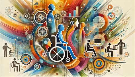 Illustrazione di un bilancio tra le capacità di una persona con disabilità e le esigenze lavorative.
