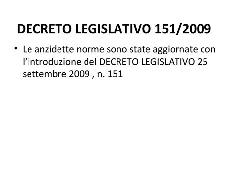 Copertina del Decreto Legislativo n. 151/2001