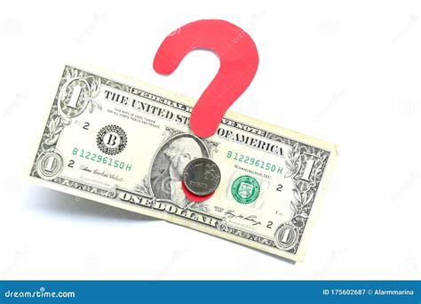 Simbolo della moneta con un punto interrogativo