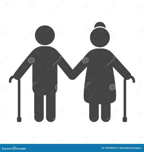 Icona di una persona anziana con una borsa della spesa