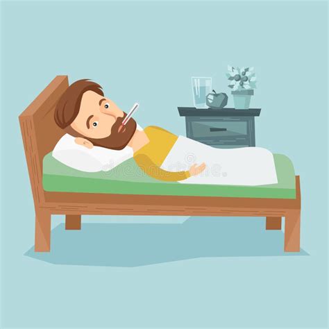 Lavoratore malato a letto