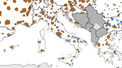 Mappa delle aree disagiate in Italia