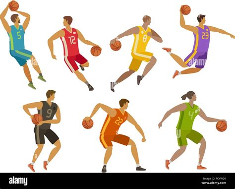 Illustrazione stilizzata di giocatori di basket che si passano la palla, simboleggiando la collaborazione.