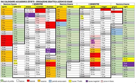 calendario accademico