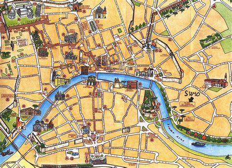Mappa stilizzata di Pisa con elementi retrò