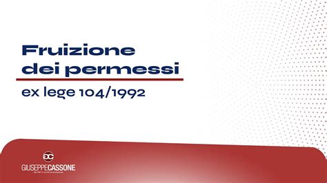Diagramma che illustra le diverse modalità di fruizione dei permessi Legge 104