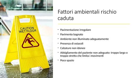 Diagramma che illustra i fattori di rischio per le cadute negli anziani