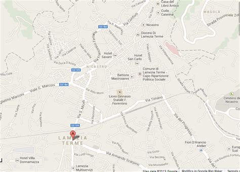 Mappa di Lamezia Terme con evidenziato il quartiere