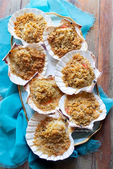 Capesante gratinate in conchiglia