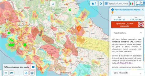 Mappa dell'Italia con zone rosse