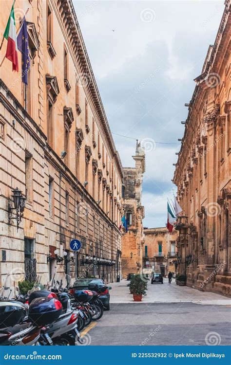 Street view of Lecce, Italy