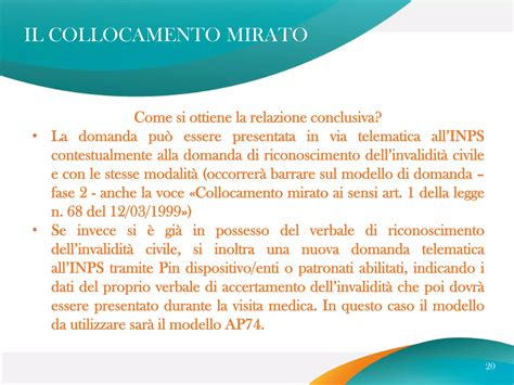 Processo di selezione per il collocamento mirato