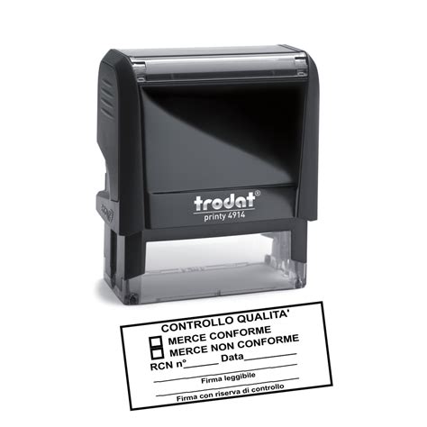 Un timbro con la scritta