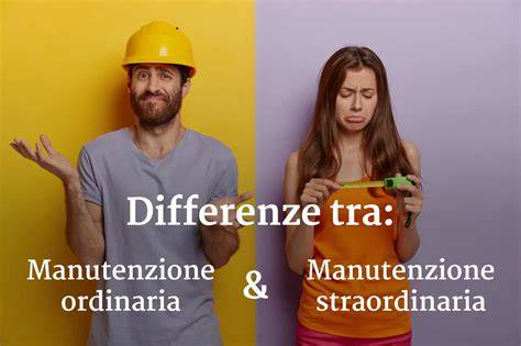 Diagramma che illustra la differenza tra spese di manutenzione, spese urgenti e migliorie