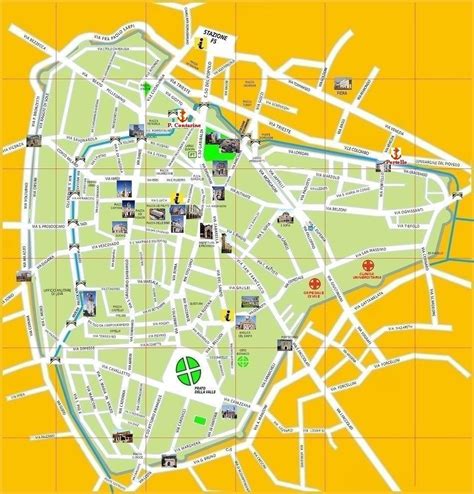 Mappa del centro di Padova con indicazione della sede UICI