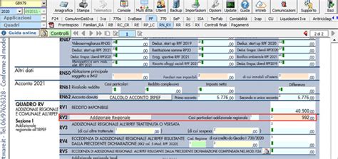 Schema dell'IRPEF con addizionale regionale